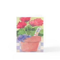 Geranium Love - Note Card
