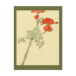 geranium postcard
