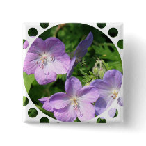 Geranium Square Pin