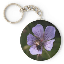 Geranium with Bee Keychains
