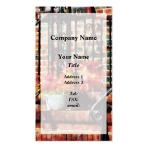 Geraniums and a Pig Business Card Template