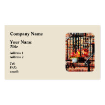 Geraniums and a Pig Business Cards