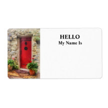 Geraniums by Red Door Custom Shipping Label