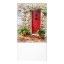 Geraniums by Red Door