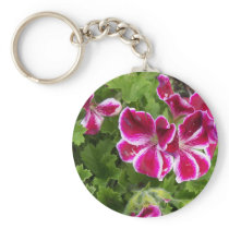 Geraniums Keychain