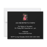 Geraniums. Pelargonium flowers. Custom Invite