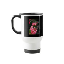 Geraniums. Pelargonium flowers. Mug