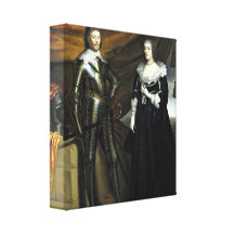 Gerard van Honthorst - prince Frederik et épouse Toile Tendue Sur Châssis