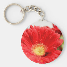 Gerber Daisy Dew Keychain