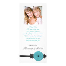 Gerber Daisy Wedding Program Rack Card Template
