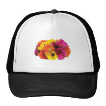 Gerbera Daisies Mixed Colours Trucker Hat