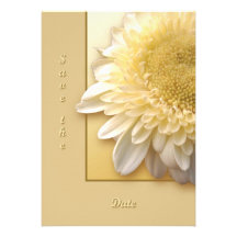 Gerbera Daisy Custom Announcement