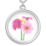 Gerbera Daisy Piink Flowers Pendants