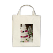 Gerbera Daisy Wedding Cake Canvas Bag
