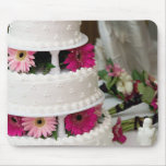 Gerbera Daisy Wedding Cake Mouse Pad