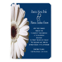 Gerbera Daisy Wedding Custom Announcement