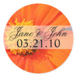 Gerbera Daisy Wedding Sticker