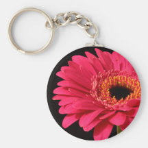 Gerbera dans le rose porte-clés