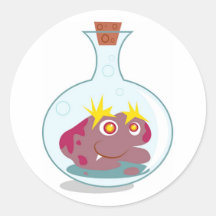 Germ Round Stickers