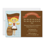 German beer maid Oktoberfest party invitation