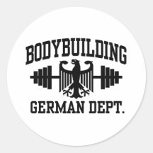 German Bodybuilding Stickers