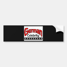 German Celebrity Bumper Sticker