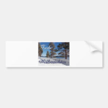 German Christmas Card Frohe Weihnachten Bumper Sticker
