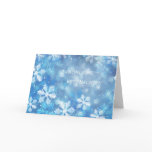 German Christmas card with snowflakes