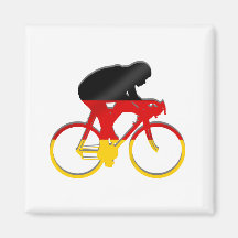 German cycling flag of germany cyclists gear magnet