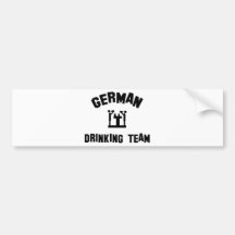 german drinking team bumper sticker