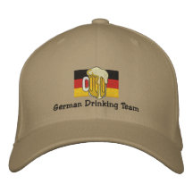 German Drinking Team Embroidered Cap Embroidered Baseball Cap