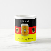 German Drinking team, flag, symbol Mug