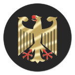 German Eagle shirts and Gifts Round Stickers