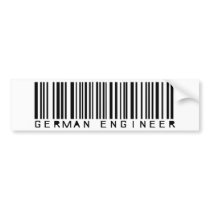 german engineer icon bumper stickers