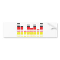 german equalizer icon bumper sticker