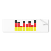 german equalizer icon bumper stickers