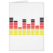 german equalizer icon greeting cards