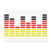 german equalizer icon postcard