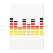 german equalizer icon postcard