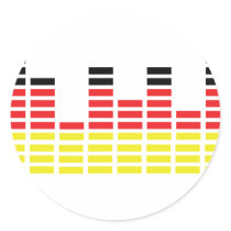 german equalizer icon round sticker