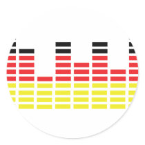 german equalizer icon round sticker