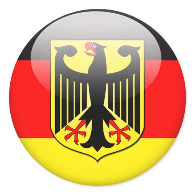 German Flag 2.0 Round Sticker by StudioAG