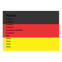 GERMAN FLAG AND 2011 CALENDAR BUSINESS CARD TEMPLATES