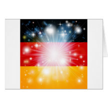 German flag background greeting card