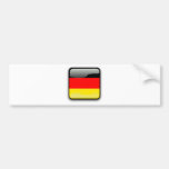 German Flag Button Bumper Sticker