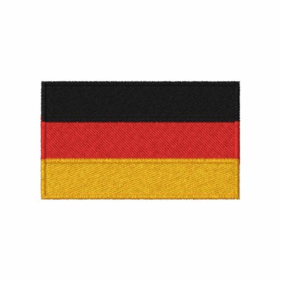 German flag embroidered men's long sleeve shirt by JameneEmbroidery