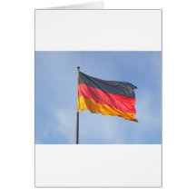 German Flag Greeting Card