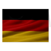 German Flag Greeting Card