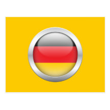 German Flag in Orb Post Cards