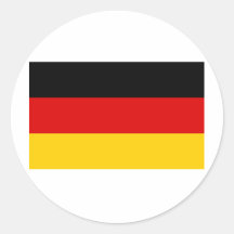German Flag Products Round Stickers
